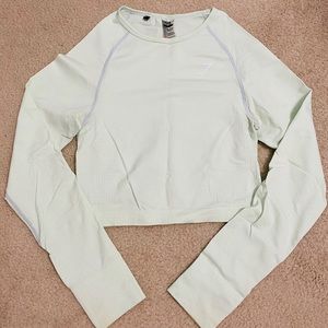 Gymshark Long Sleeve Seamless Crop Top - Mint
